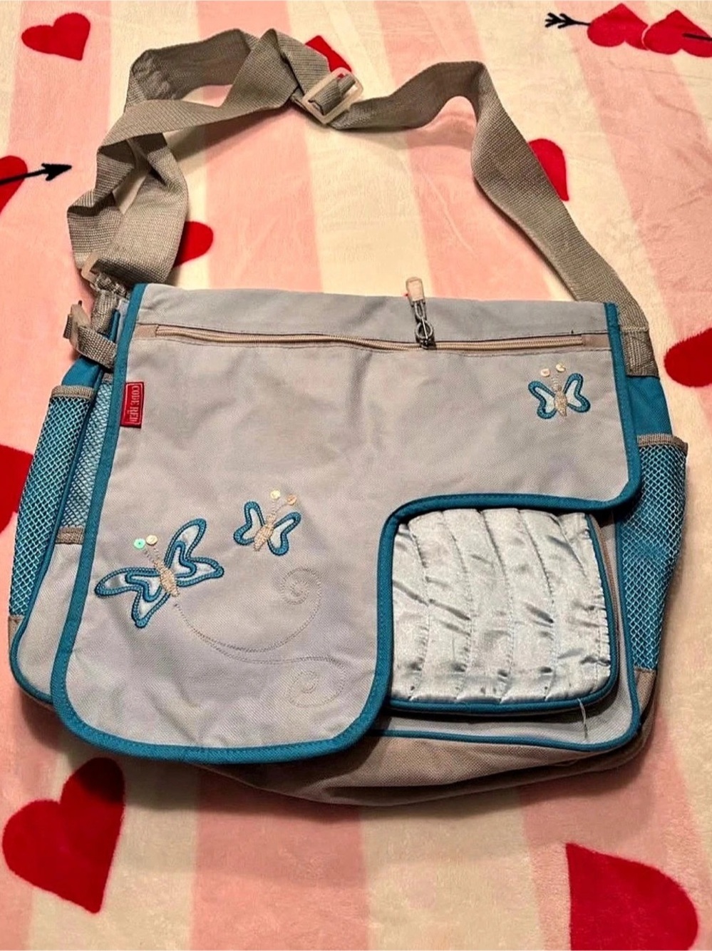 Gray & Blue Bag